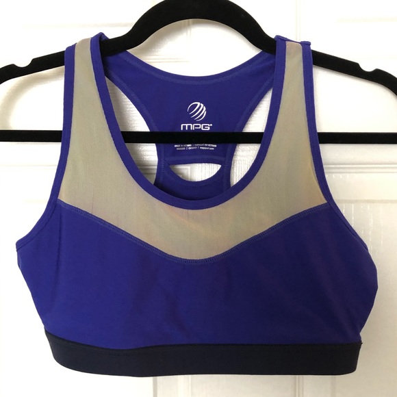 MPG Sports Bra - Blue - Size Medium - Picture 1 of 6